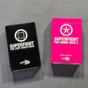 Superfight The Anime Deck 2 The Loot Crate Deck Skybound Card Games NEW Lot of 2